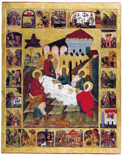 Гостеприимство Авраама с клеймами, 12x16x3 см, арт А266