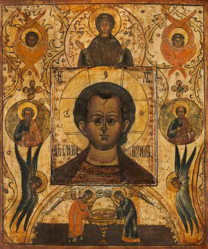 Христос Еммануил, ок.1880, 12x16x3 см, арт А352