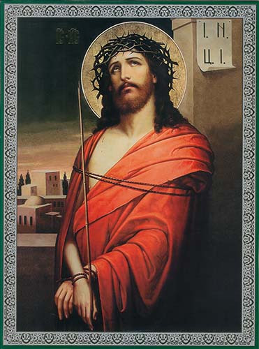 Иисус Христос в терновом венце, 30x40x4 см, арт Ик24047