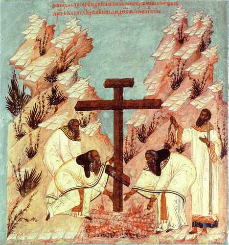 Поклонение кресту, 25x28 см, арт А138