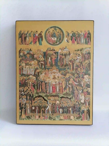 Собор всех святых просиявших на земле русской, 30х40 см, арт И13722
