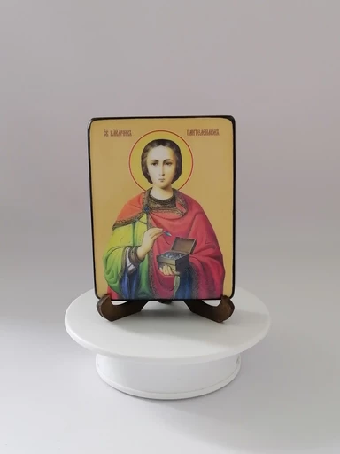 Пантелеймон, святой, 15x20x1,8 см, арт Ид4154