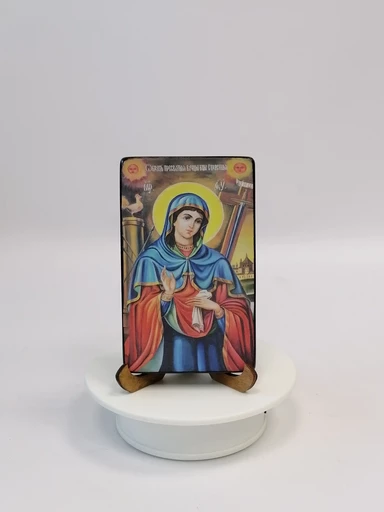 Пресвятая Богородица Страстная Липецкая, 8x13x1,5 см (липа), арт А7278-2