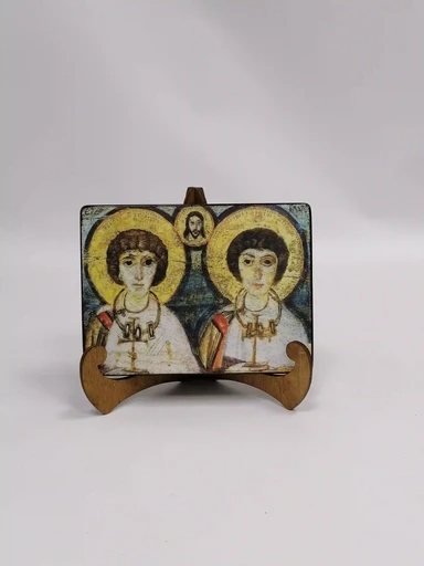 Мученики Сергий и Вакх, 12x16x3 см, арт А3854