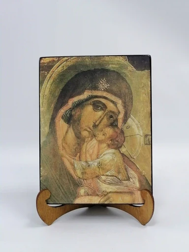 Словенская икона Божией Матери. XVI век, 9x12x4 см, арт А6264-2