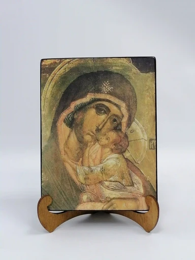 Словенская икона Божией Матери. XVI век, 9x12x3 см, арт А6264-2
