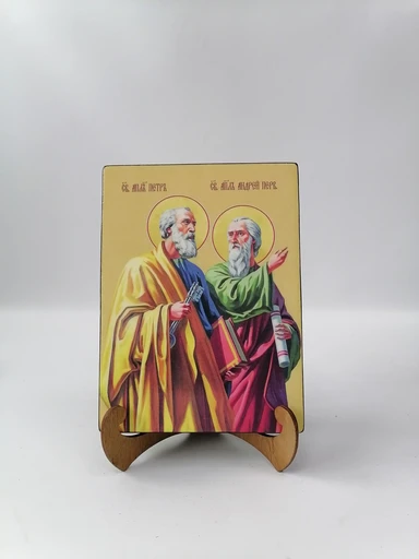 Апостолы Петр и Андрей Первозванный, 12x16x1,8 см, арт И7529 Апостолы Петр и Андрей Первозванный, 12x16x1,8 см, арт И7529