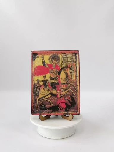 Георгий Победоносец, 9x12x1,8 см, арт И035-2