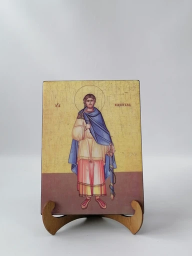 Святой Никита Готфский, 12x16x3 см, арт А6721
