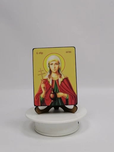 Святая мученица Фотина (Светлана), 9x12x1,8 см, арт Ид4511