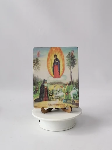 Почаевская икона Божьей матери, 15x20x1,8 см, арт Ид3635