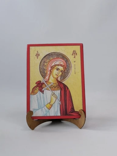 Святая Агата Сицилийская, 15x20x3 см, арт А6783