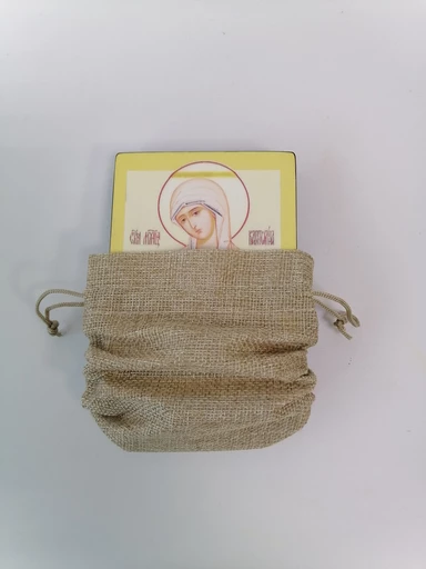 Мешочек холщевый для иконы на дереве