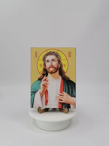 Господь в терновом венце, 9x12x1,8 см, арт Ид3764