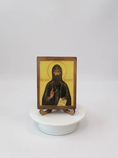 Преподобный Иаков Железноборовский, 9x12x1,8 см, арт В7389