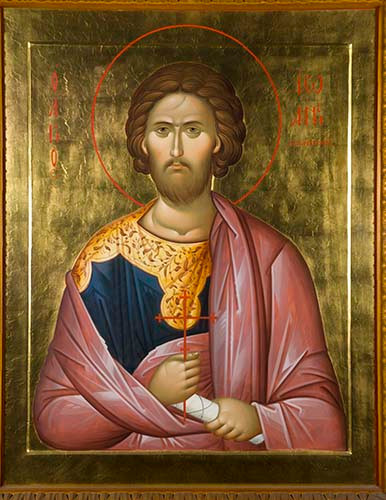 Иоанн Новый (Сочавский), вмч., 30x40x4 см, арт Ик24209