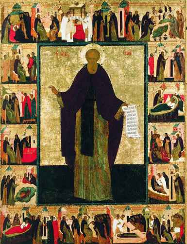 Кирилл Белозерский в житии. Дионисий. XVI в., 12x16x3 см, арт А342