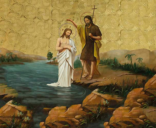 Крещение, 30x40x4 см, арт Ик24304