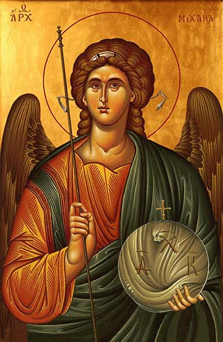Михаил, архистратиг, 30x40x4 см, арт Ик24438