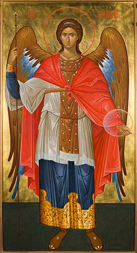 Михаил, архистратиг, 30x40x4 см, арт Ик24441