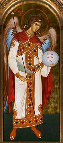 Михаил, архистратиг, 30x40x4 см, арт Ик24443