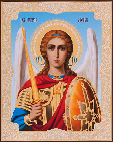 Михаил, архистратиг, 30x40x4 см, арт Ик24445