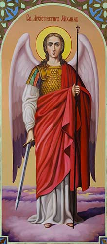 Михаил, архистратиг, 30x40x4 см, арт Ик24446