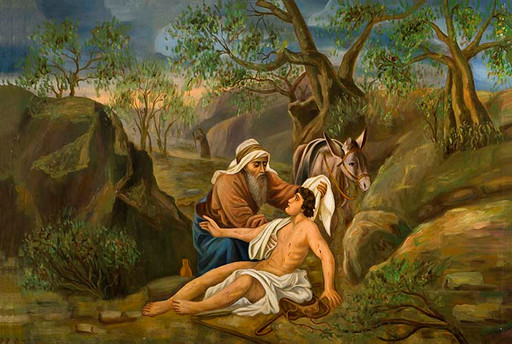 Милосердный самарянин, 15x20 см, арт Ик19636