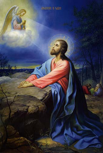Моление о Чаше, 30x40x4 см, арт Ик24463