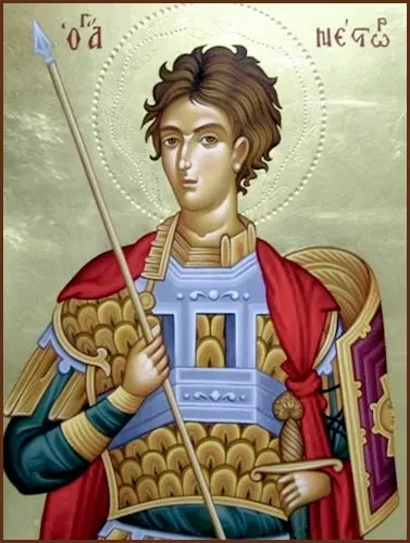 Мученик Нестор Солунский (Фессалоникийский), 12x16x3 см, арт В3363 Мученик Нестор Солунский (Фессалоникийский), 12x16x3 см, арт В3363