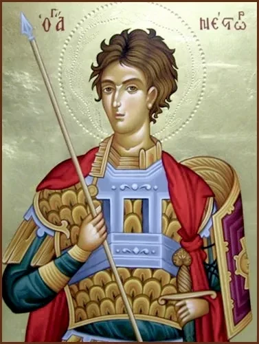 Мученик Нестор Солунский (Фессалоникийский), 12x16x1,8 см, арт В3363