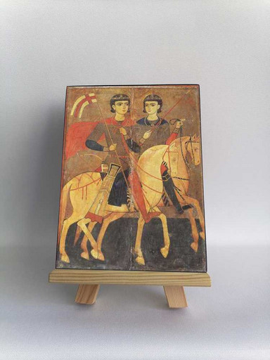 Мученики Сергий и Вакх. Византия. XIII век. 12x16x3 см, арт Б0176