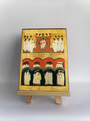 Неделя всех святых. Русь. 2-я половина XVI в, 12x16x3 см, арт Б0244