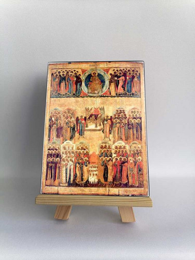 Неделя Всех святых. Симеон Хромой.  Русь. До 1616 г, 9x12x3 см, арт Б0245