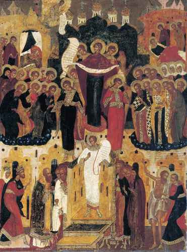 Покров Богородицы, 12x16x3 см, арт А782