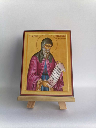 Преподобный Святой Герасим Кефалонийский, 9x12x3 см, арт Б0314