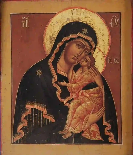 Пресвятая Богородица Ярославская, 12x16x3 см, арт А7254