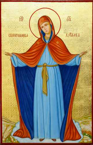 Пресвятая Богородица Спорительница Хлебов, 15x20 см, арт А1625