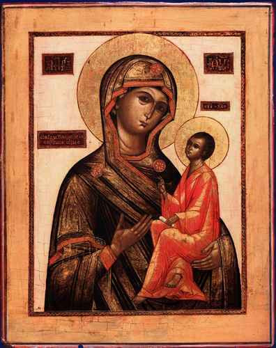 Пресвятая Богородица Тихвинская, 15x20 см, арт А917