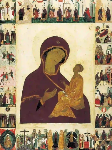 Пресвятая Богородица Тихвинская, 15x20 см, арт А7248