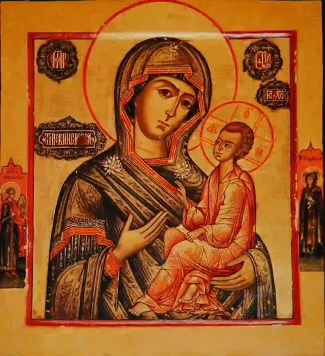 Пресвятая Богородица Тихвинская, 15x20 см, арт А7249