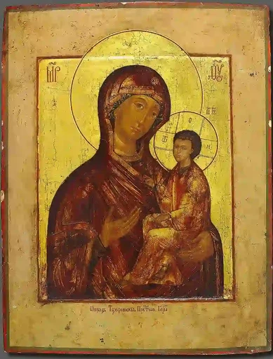 Пресвятая Богородица Тихвинская, 15x20 см, арт А7251