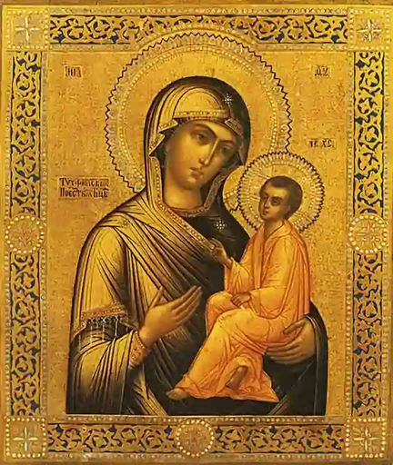 Пресвятая Богородица Тихвинская, 15x20 см, арт А7241