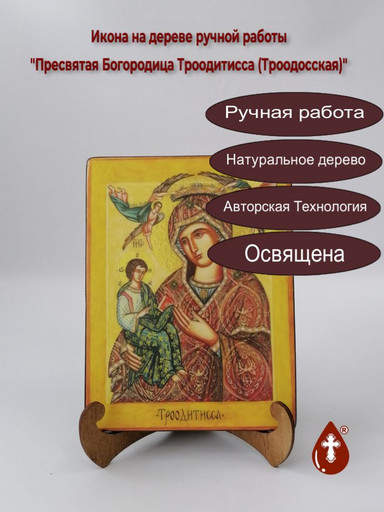 Пресвятая Богородица Троодитисса (Троодосская), 15x20x1,8 см, арт А6887