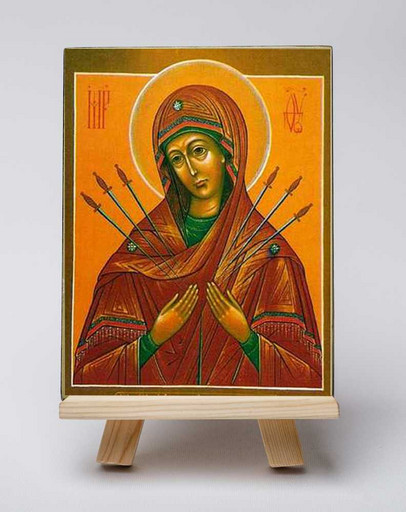 Пресвятая Богородица Умягчение Злых Сердец. 12x16x1,8 см, арт Б0163 Пресвятая Богородица Умягчение Злых Сердец. 12x16x1,8 см, арт Б0163