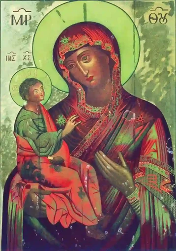 Пресвятая Богородица Свирская, 12x16x3 см, арт А7078