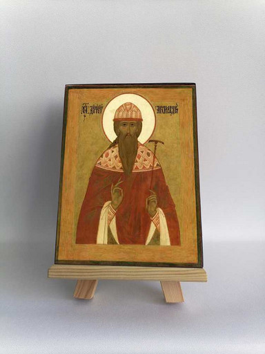 Преподобный Дионисий Радонежский, 15x20x1,8 см, арт Б0409