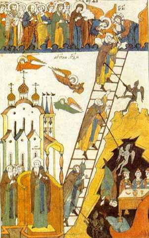 Преподобный Иоанн Лествичник.1622 год, 12x16x3 см, арт А4644