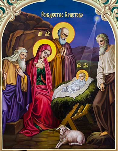 Рождество Христово, 30x40x4 см, арт Ик24749