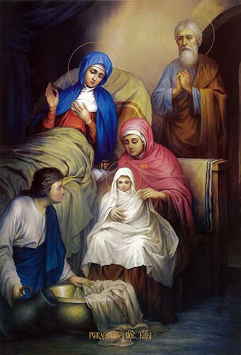 Рождество Пресвятой Богородицы, 30x40x4 см, арт Ик24731